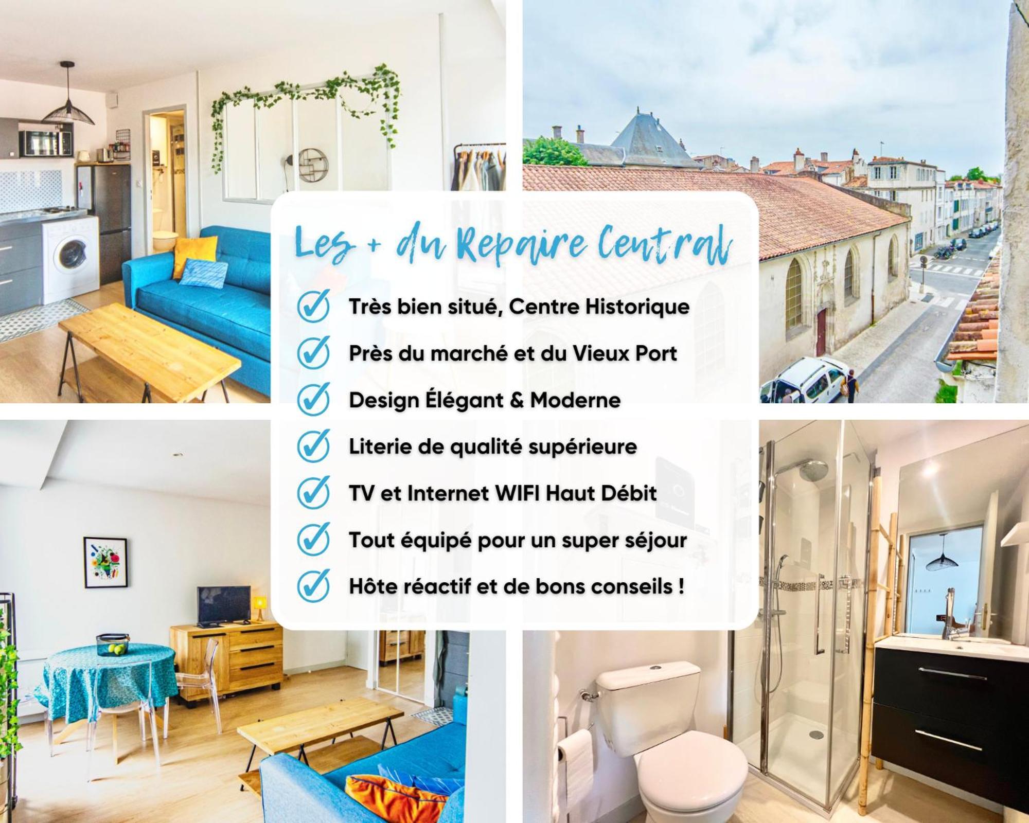 Repaire Central - Chic & Moderne - Wifi Gratuit - Parfaitement Equipe - Centre-Ville Historique 라로셸 외부 사진